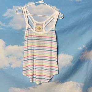 Cha ser- Multicolored Striped Tank size Medium
